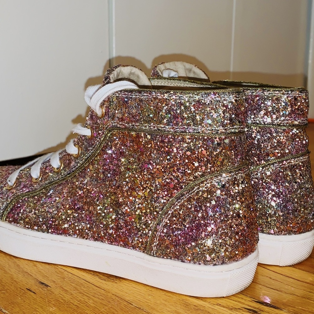 Sparkly Steve Madden Sneakers! Worn ONCE